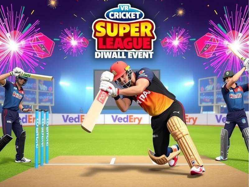 VR Cricket Super League Diwali Event with Fireworks