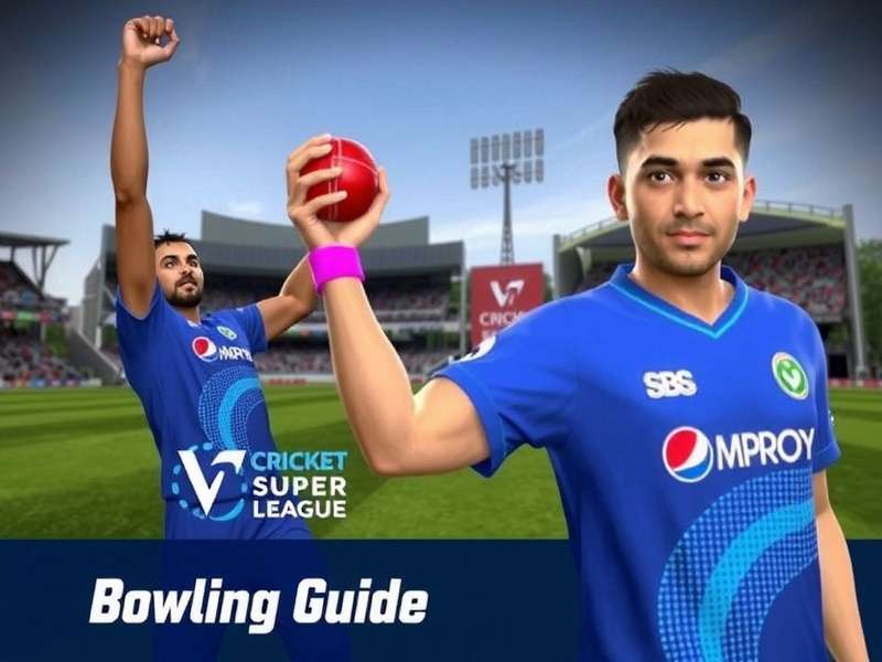VR Cricket Super League Bowling Guide with Spin Bowler