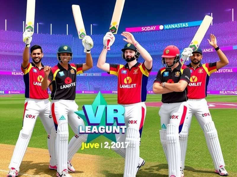 VR Cricket Super League Players Celebrating a Win